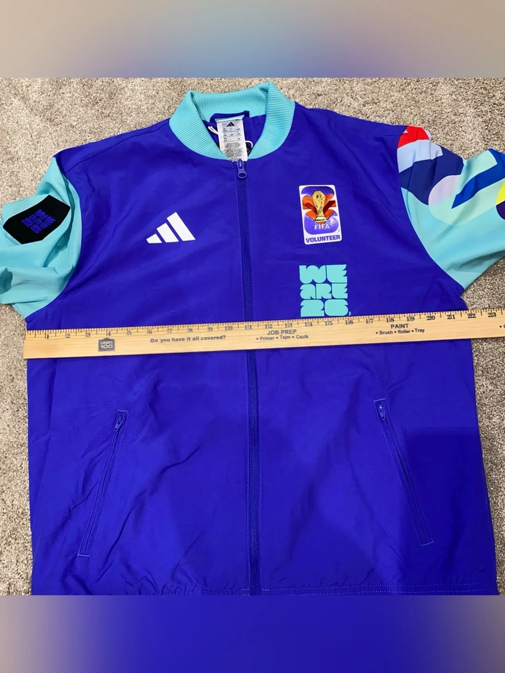 2026 Adidas FIFA World Cup Volunteer Size Large KD0440 Colorblock NWT